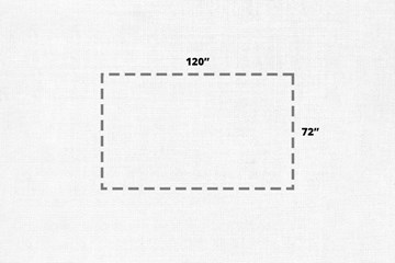 72 by 120 inch white linen table cloth